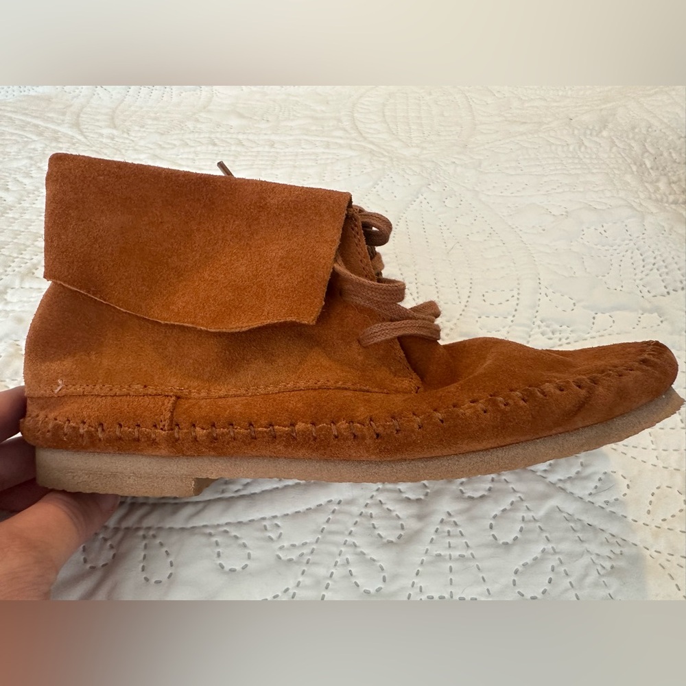 Lucky Brand “Camella” Suede Mocassin Booties